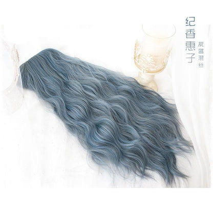 Gothic Blue Long Wig