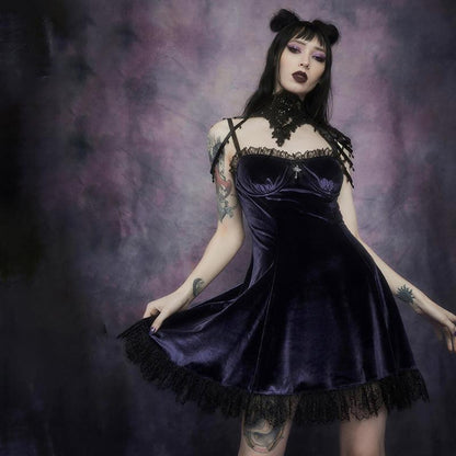 Halloween Velvet Dress