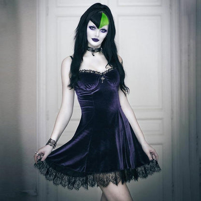 Halloween Velvet Dress