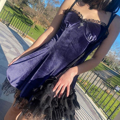 Halloween Velvet Dress