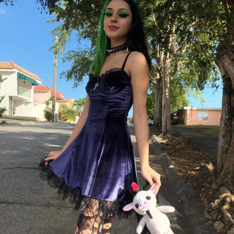 Halloween Velvet Dress