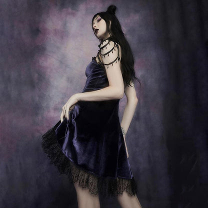 Halloween Velvet Dress