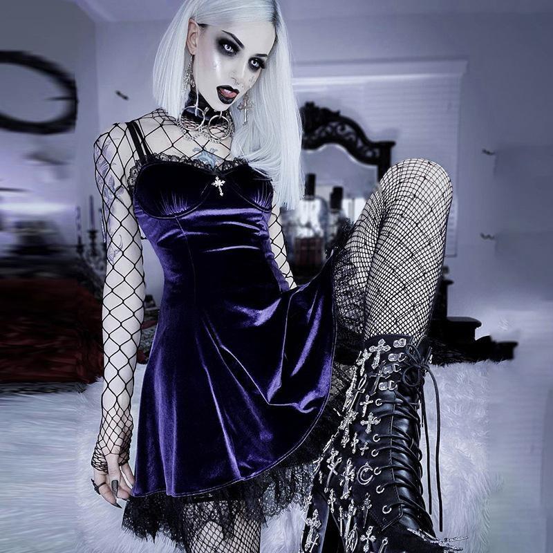 Halloween Velvet Dress