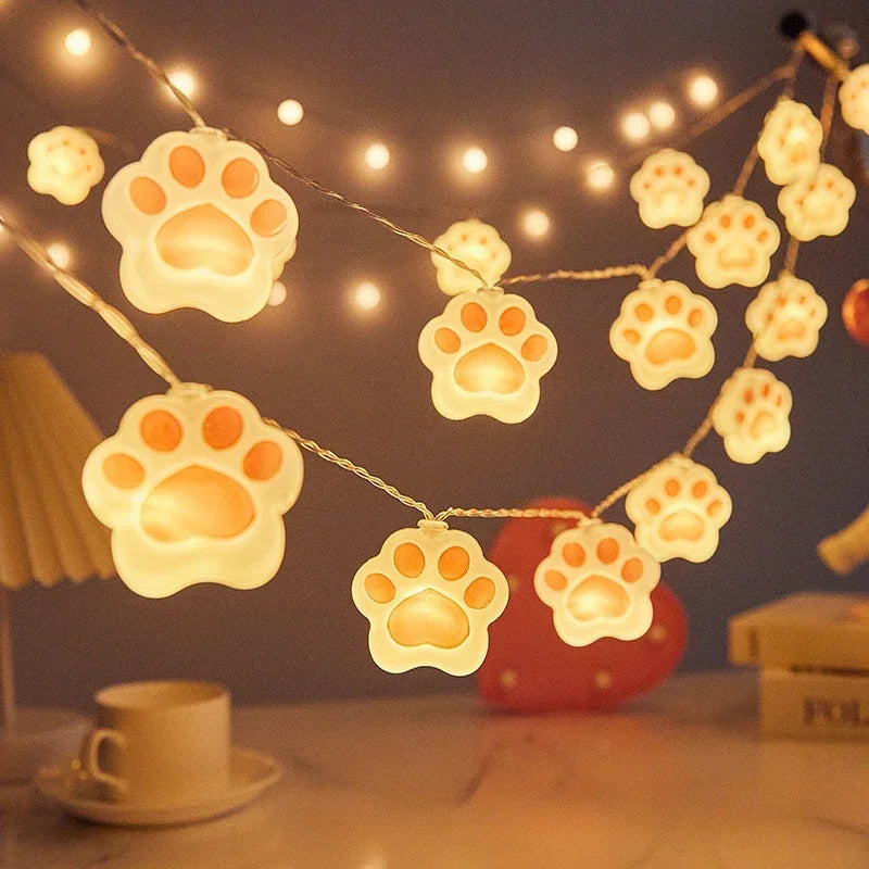 Holiday Kitten String Lights