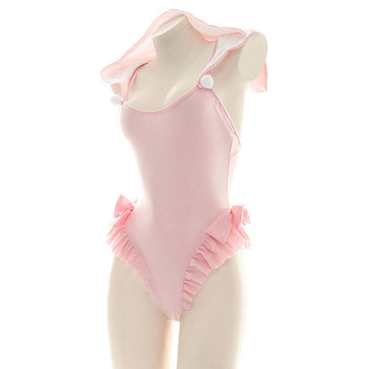 Hooded Neko Ruffle Onesie