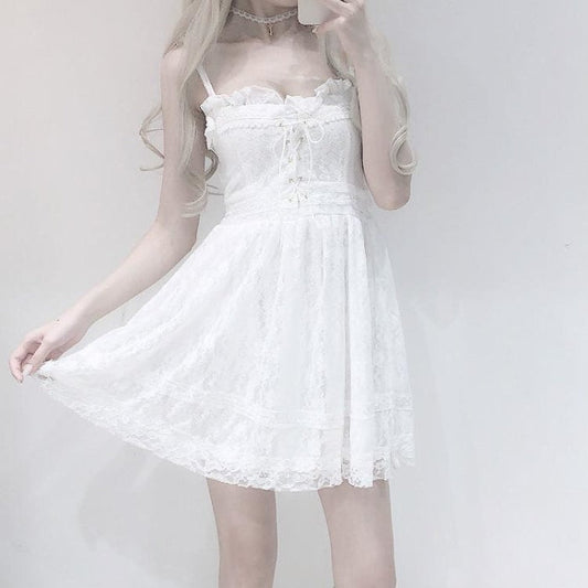 Innocent White Lace Dress