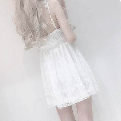 Innocent White Lace Dress