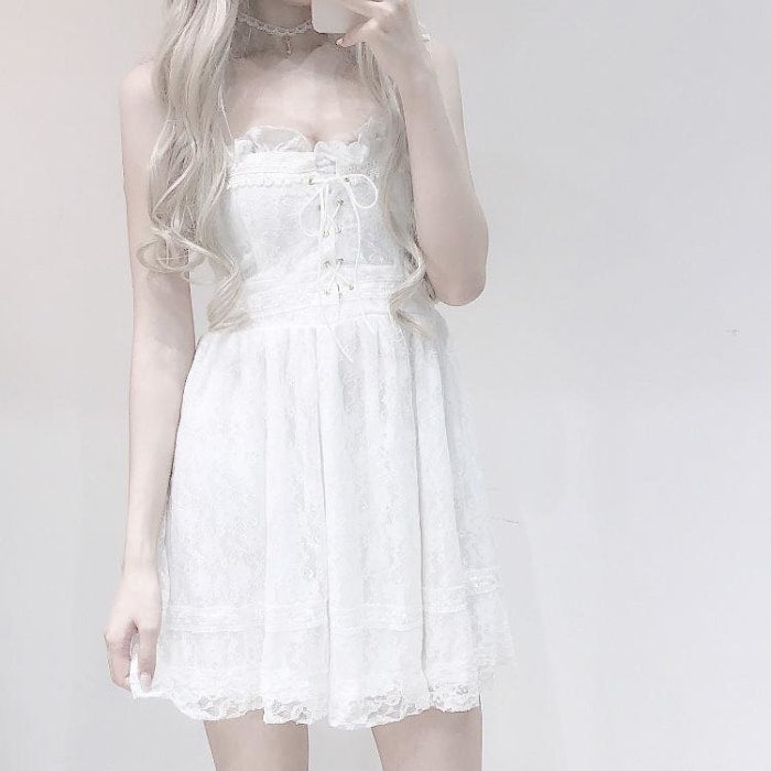 Innocent White Lace Dress