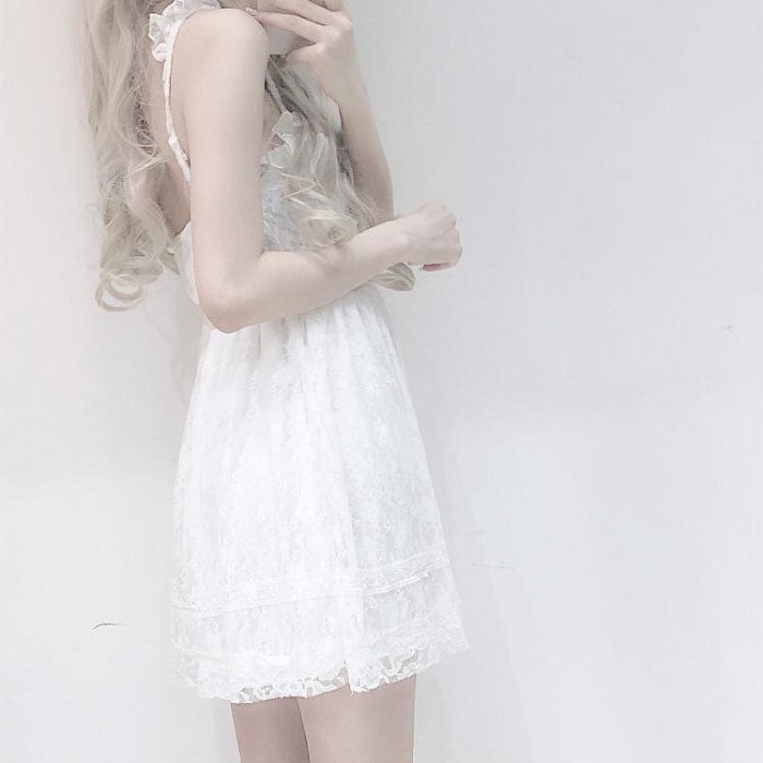 Innocent White Lace Dress