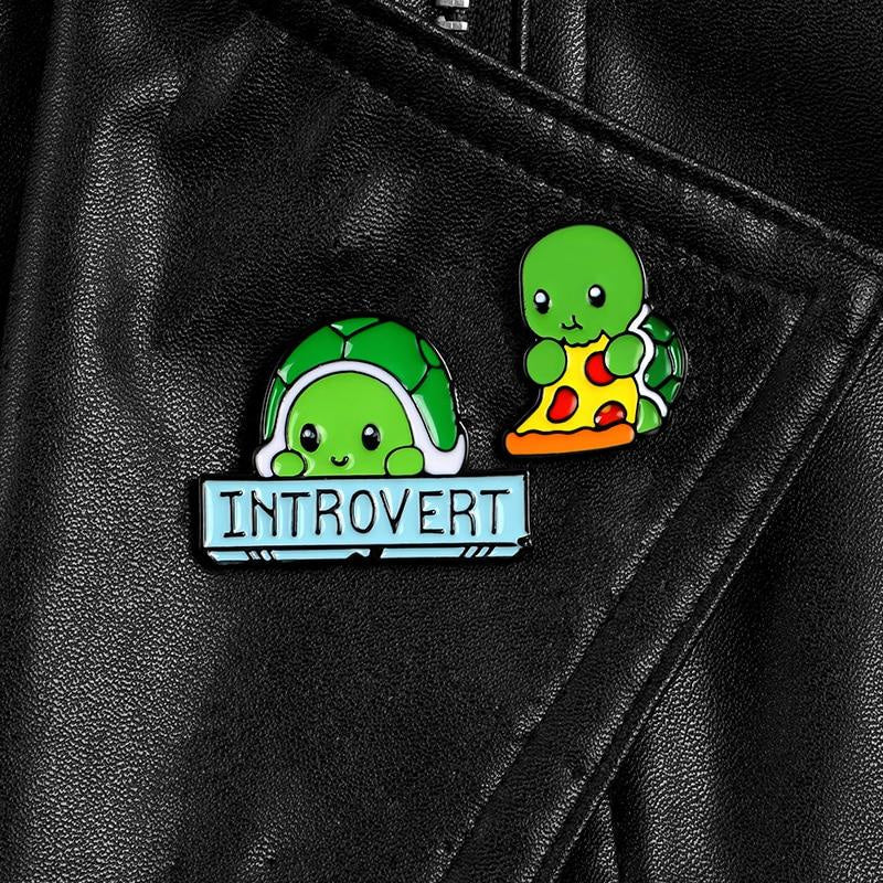 Introverted Turtle Pins