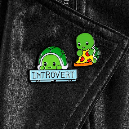 Introverted Turtle Pins