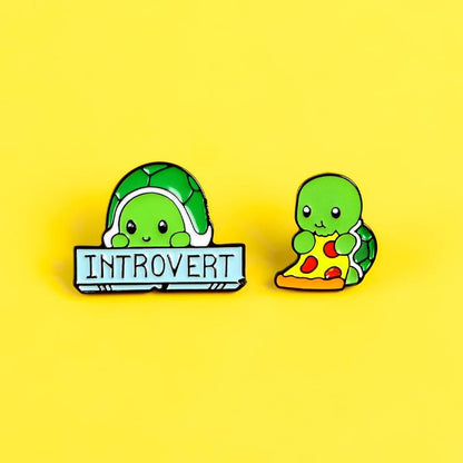 Introverted Turtle Pins