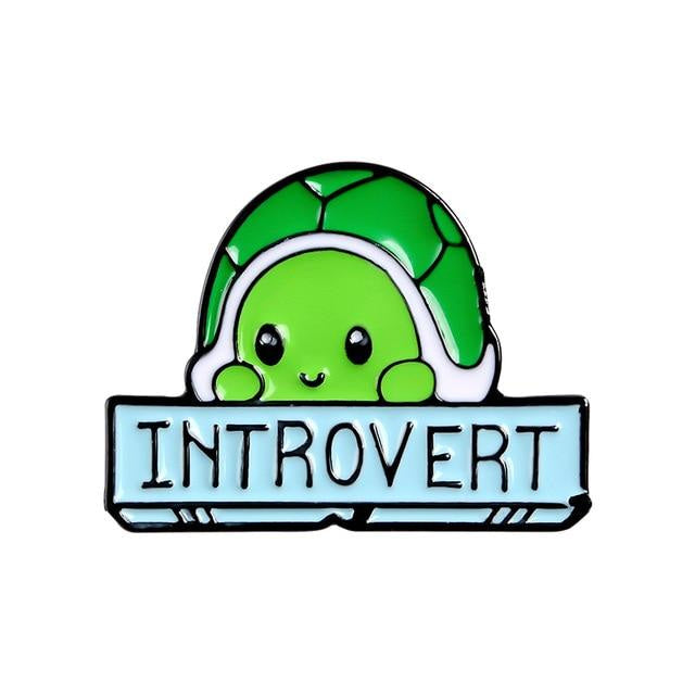 Introverted Turtle Pins