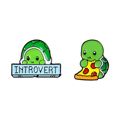 Introverted Turtle Pins