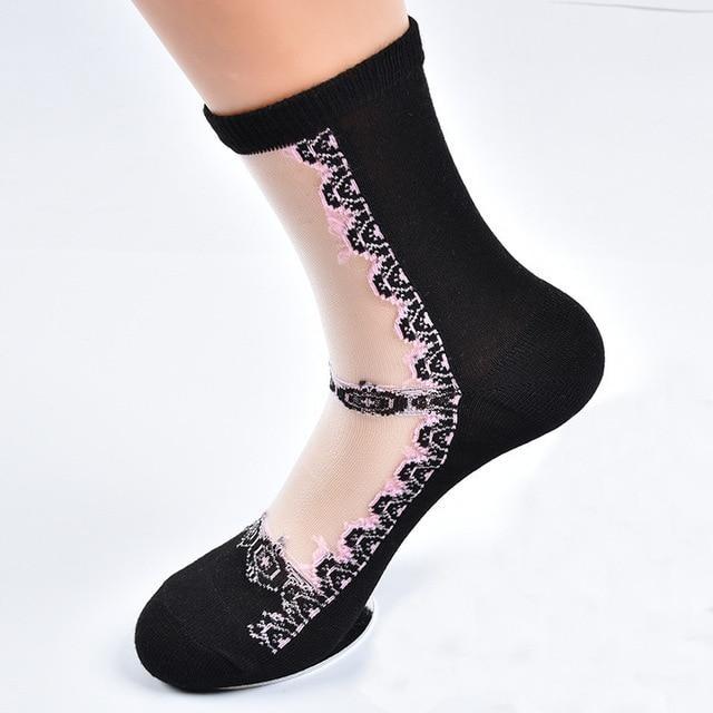 Invisible Floral Socks