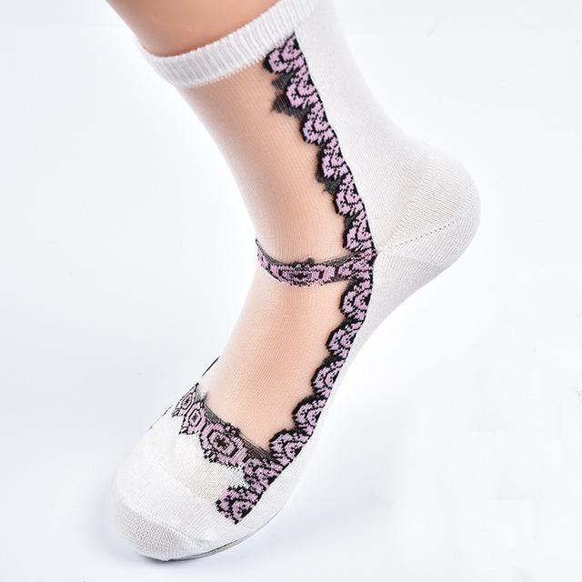 Invisible Floral Socks