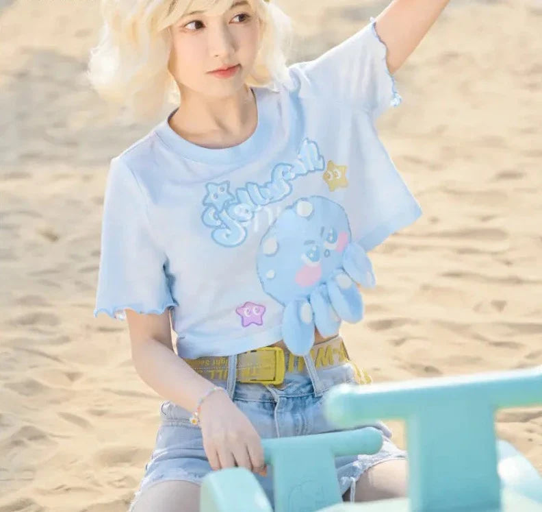 Jellyfish Blue Tee