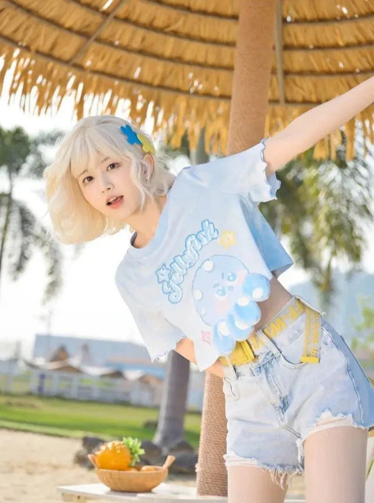 Jellyfish Blue Tee