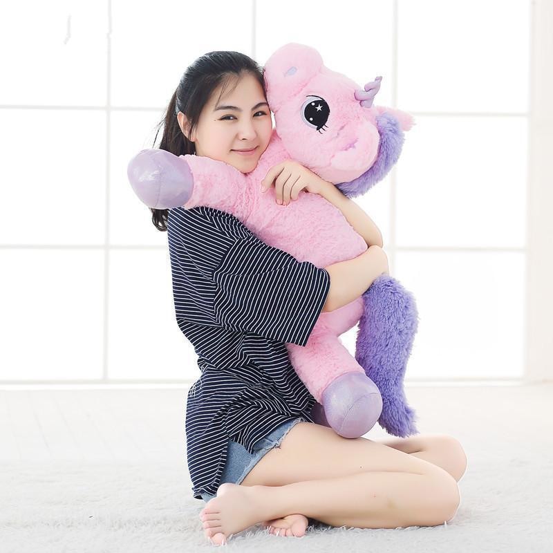 Jumbo Fluffy Unicorn Plush