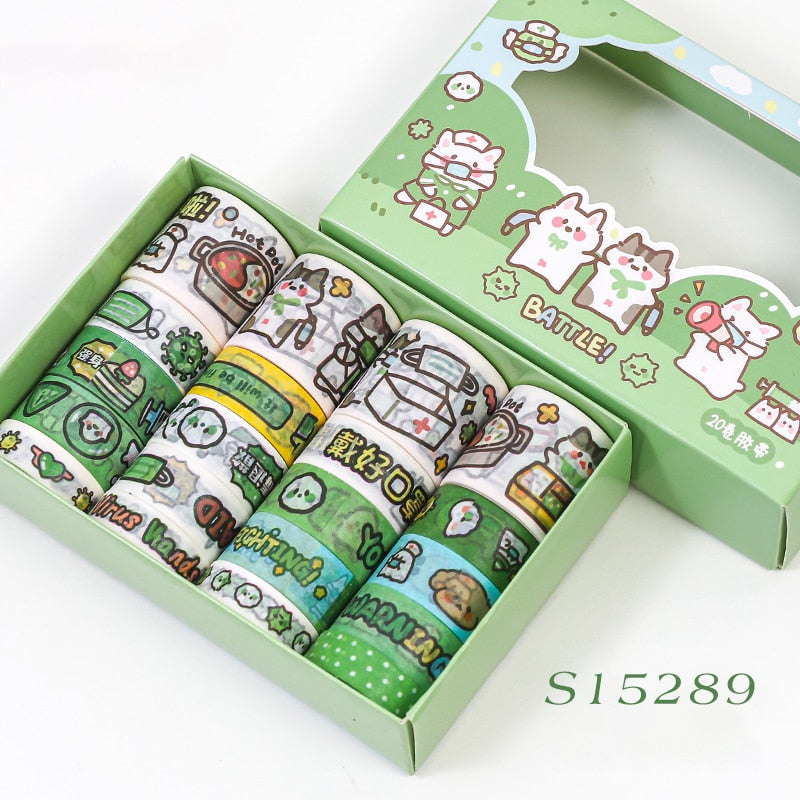 Kawaii Animal Washi Tape Set