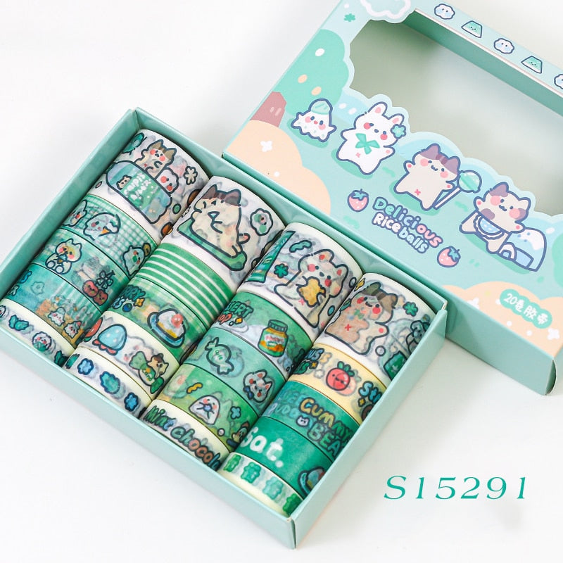 Kawaii Animal Washi Tape Set