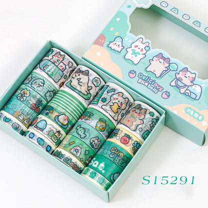 Kawaii Animal Washi Tape Set