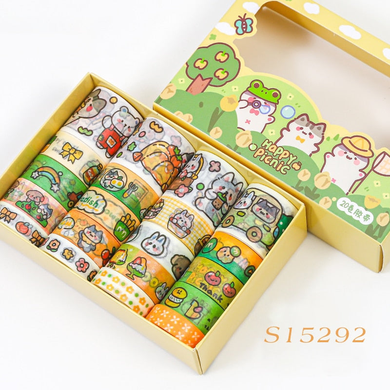 Kawaii Animal Washi Tape Set