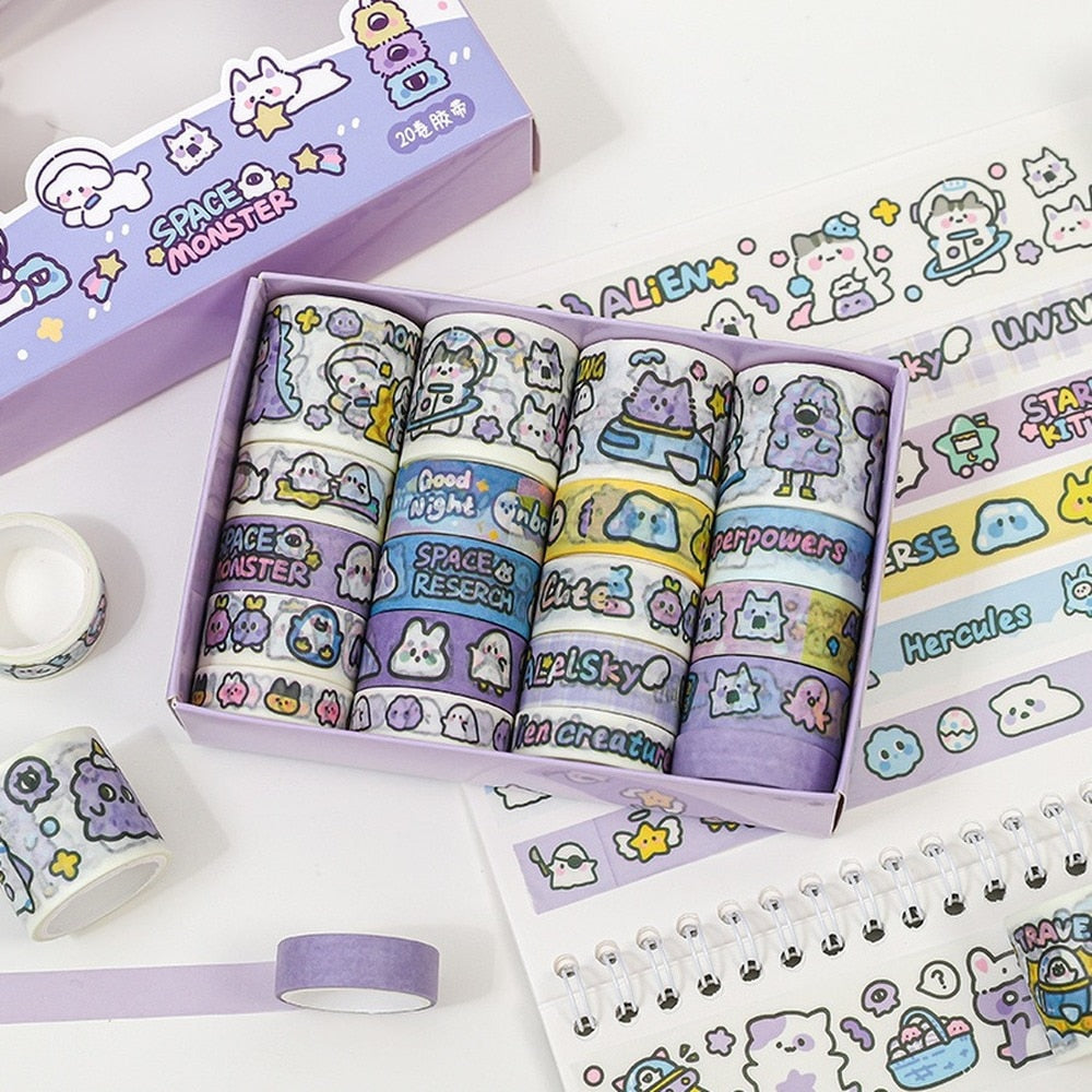 Kawaii Animal Washi Tape Set