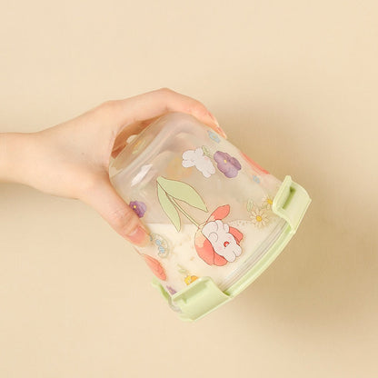 Kawaii Bunny Microwave Glass Bowl With Lid