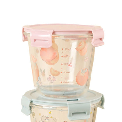 Kawaii Bunny Microwave Glass Bowl With Lid