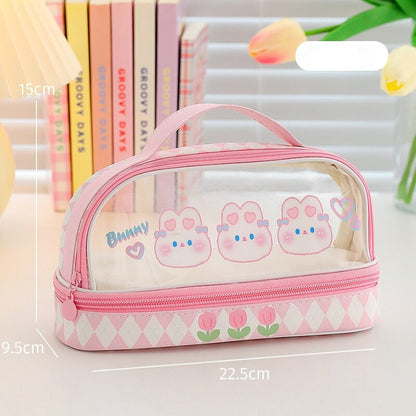 Kawaii Bunny Stationary & Make-up Bag