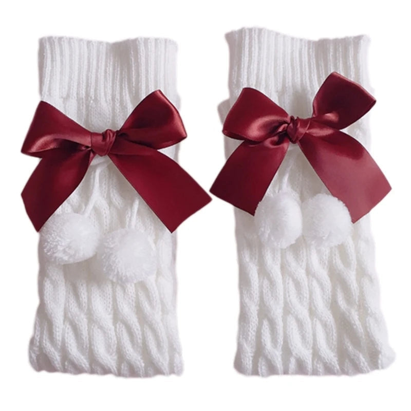 Kawaii Cotton Bow Leg Warmers