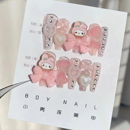 Kawaii Deco Press On Nails