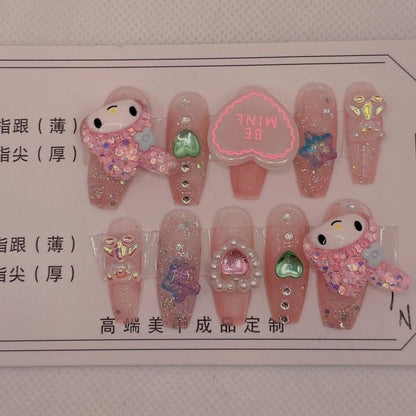 Kawaii Deco Press On Nails