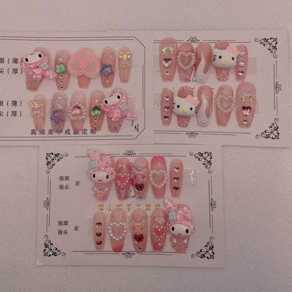 Kawaii Deco Press On Nails