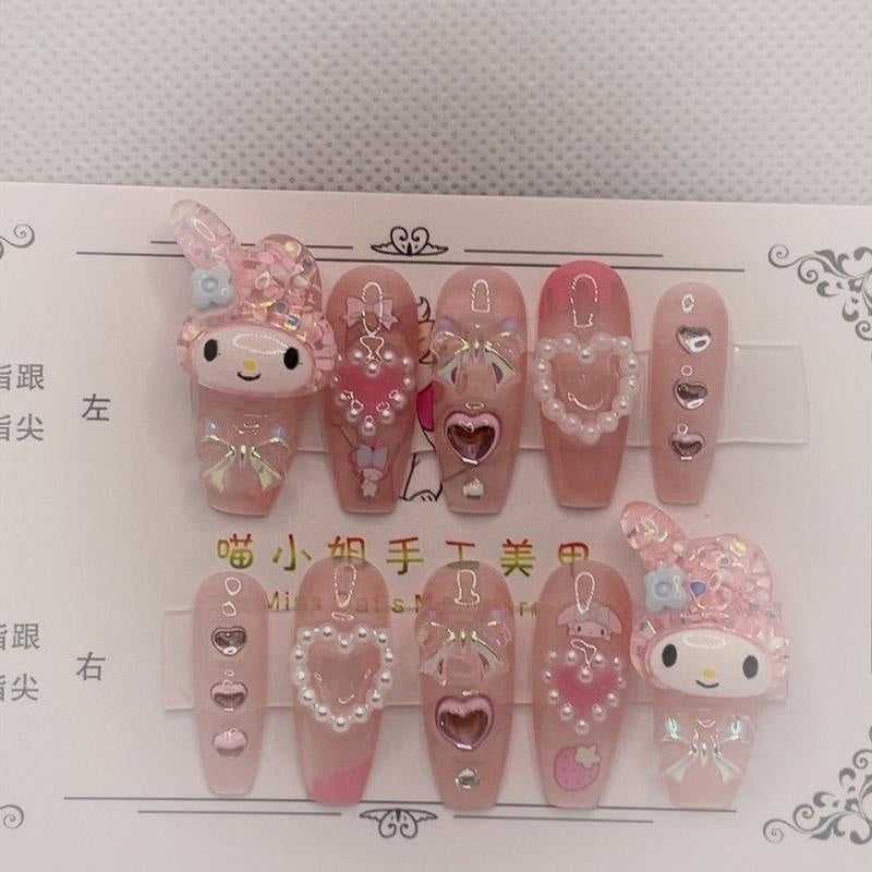 Kawaii Deco Press On Nails