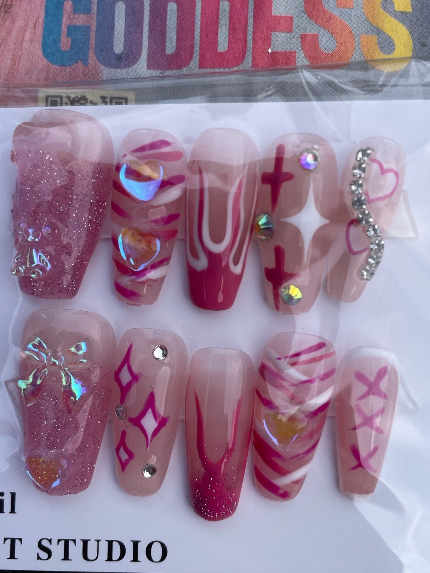 Kawaii Deco Press On Nails