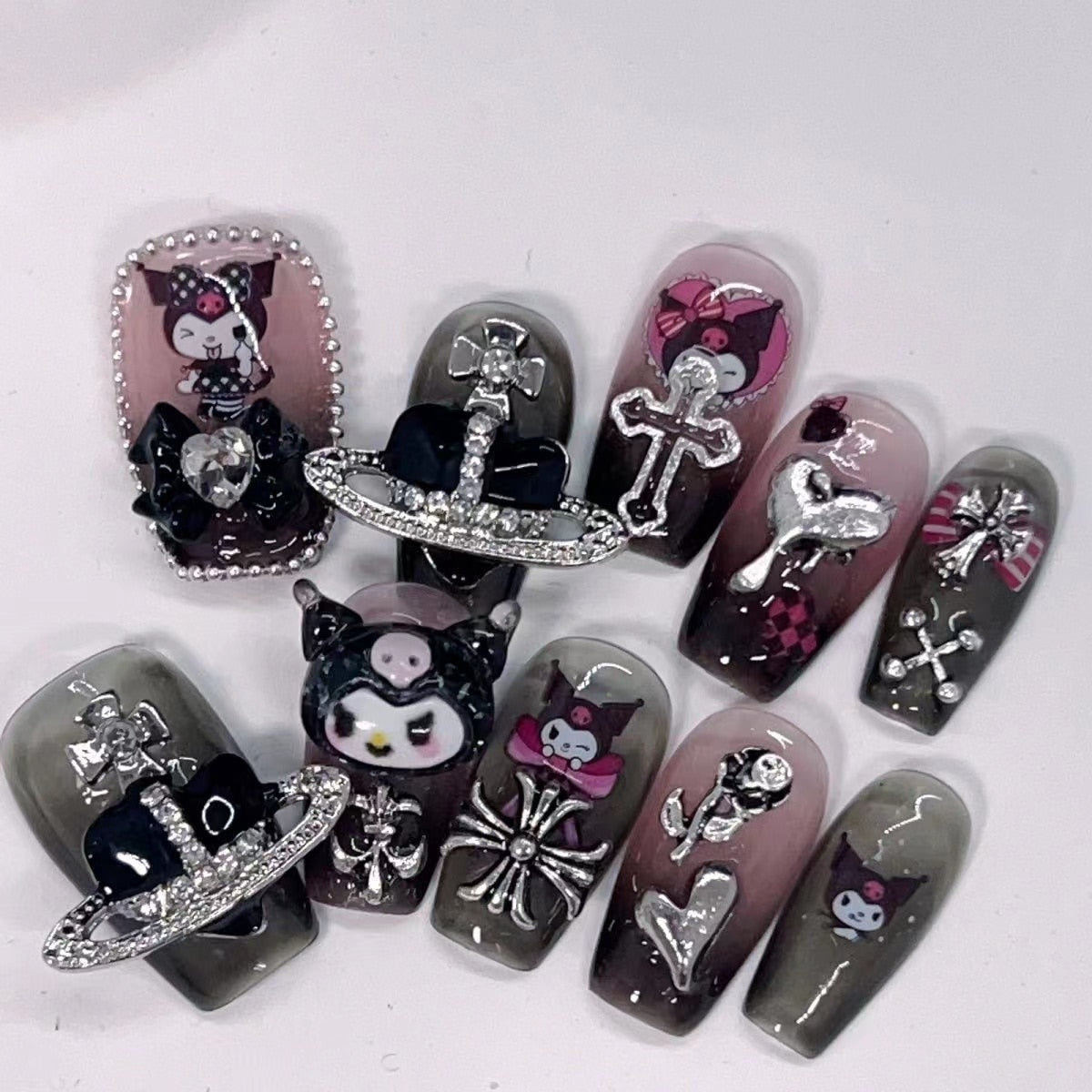 Kawaii Deco Press On Nails