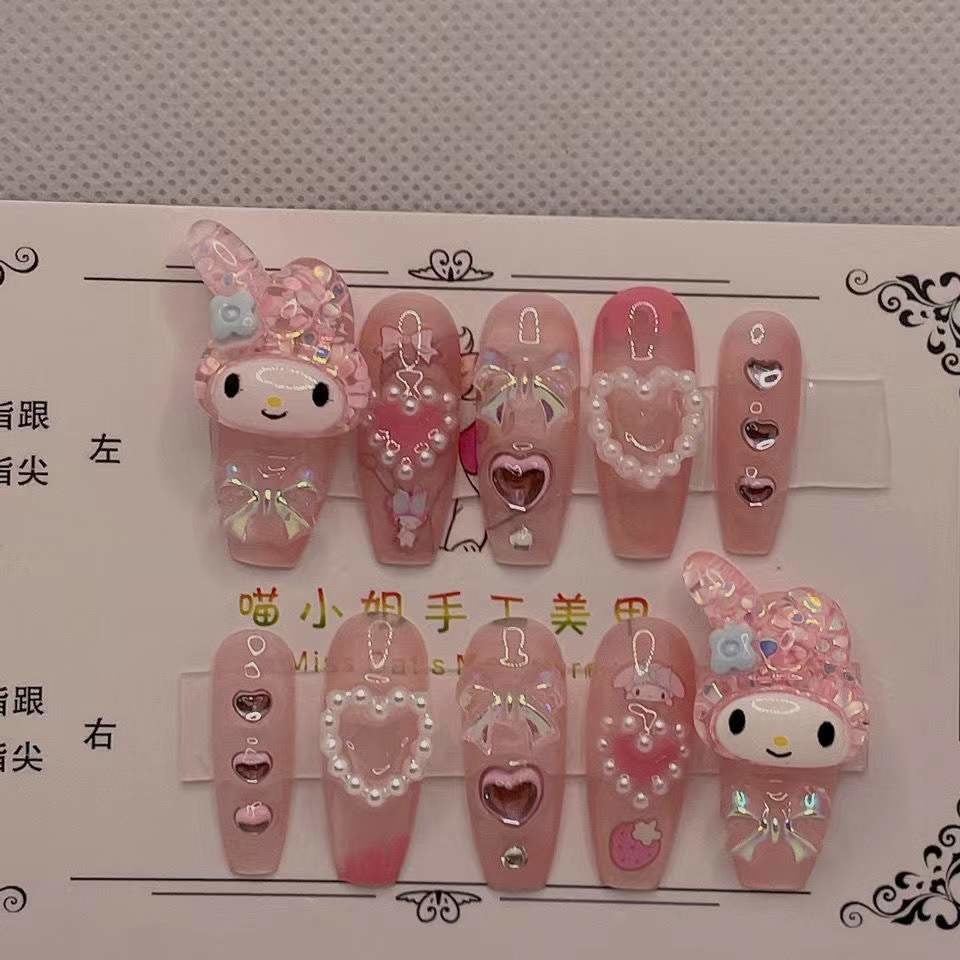 Kawaii Deco Press On Nails