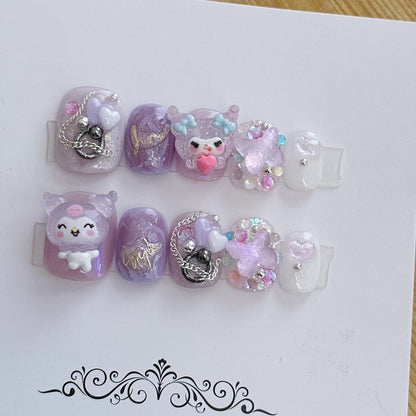 Kawaii Deco Press On Nails