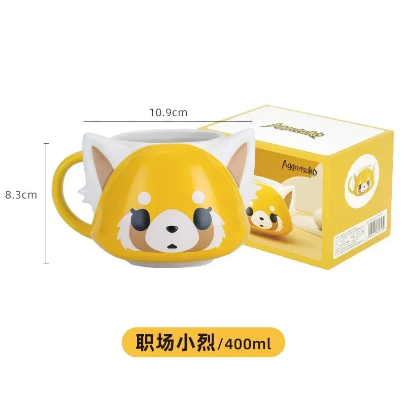 Kawaii Fox & Sheep Ceramic Mug