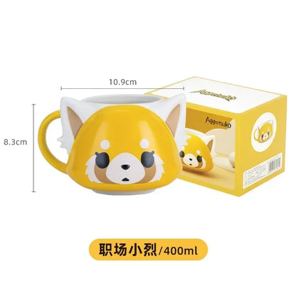 Kawaii Fox & Sheep Ceramic Mug