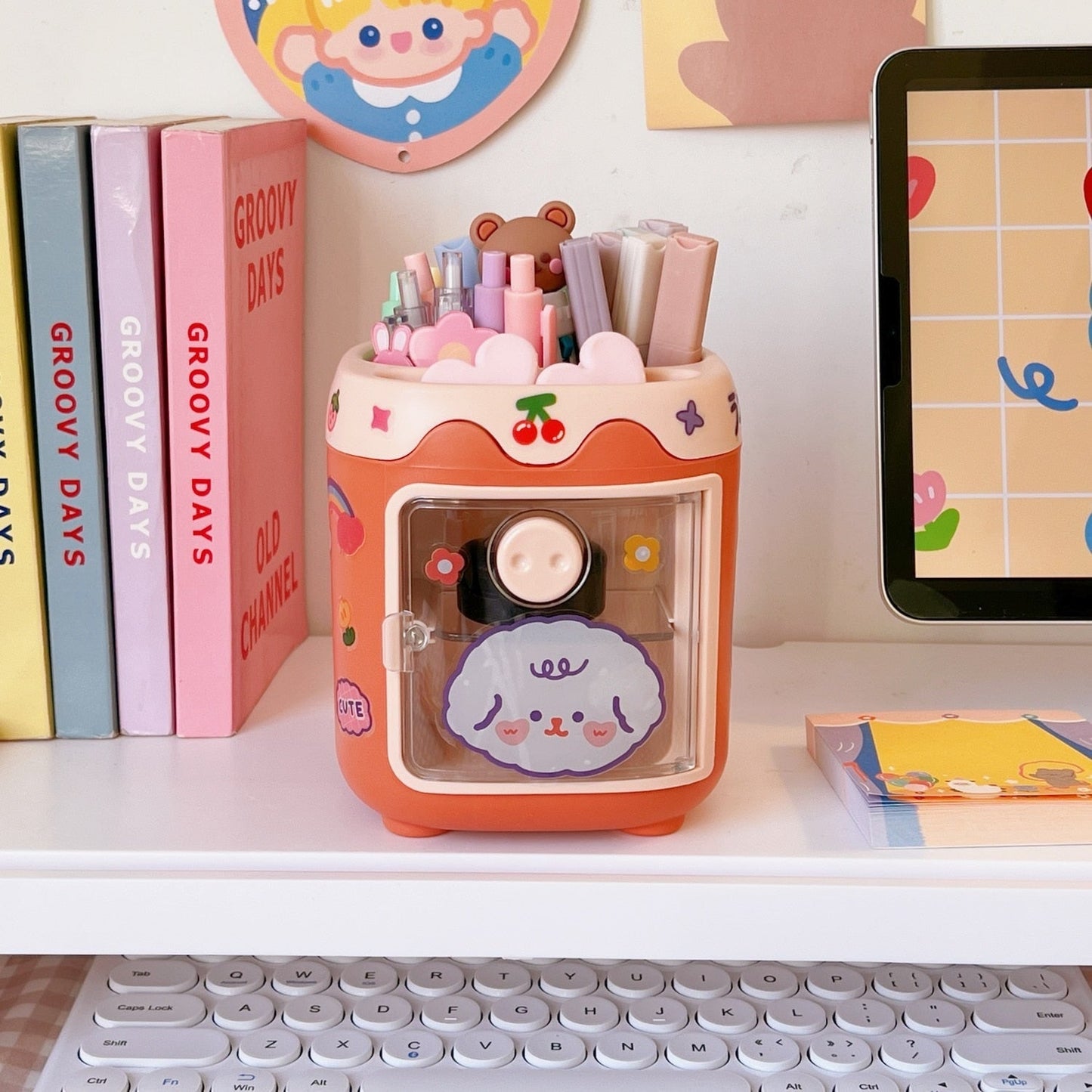 Kawaii Fridge Pen & Desk Organizer