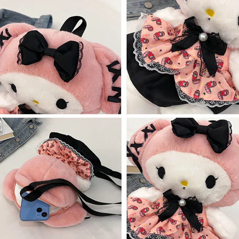 Kawaii Pastel Goth Plush Backpacks