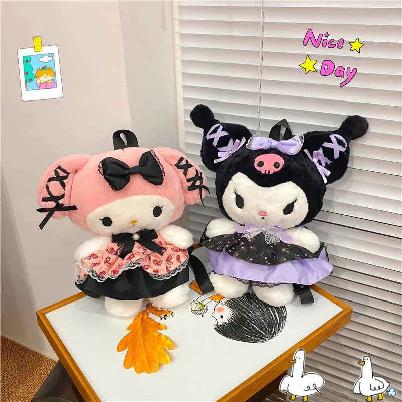 Kawaii Pastel Goth Plush Backpacks