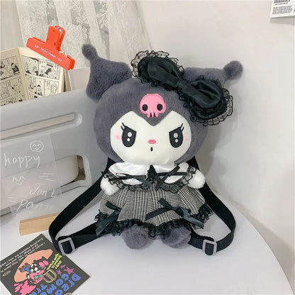 Kawaii Pastel Goth Plush Backpacks