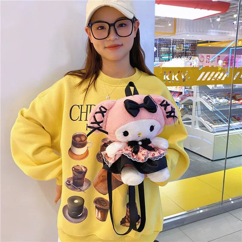 Kawaii Pastel Goth Plush Backpacks