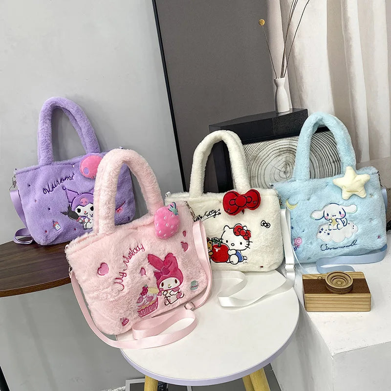 Kawaii Plush Cross Body Character Bags