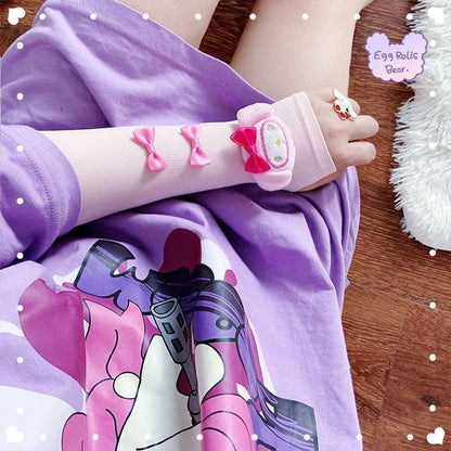 Kawaii Ribbon Arm Sleeves