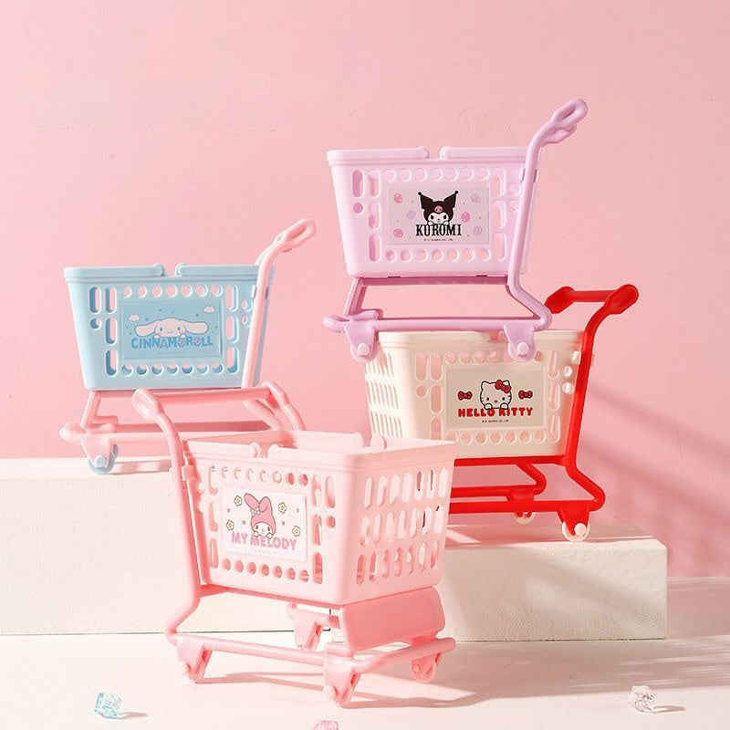 Kawaii Shopping Cart Storage